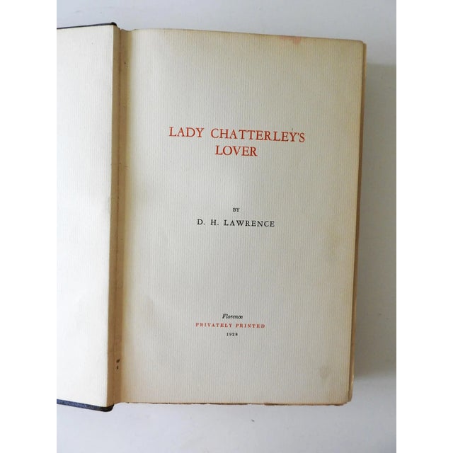 Lady Chatterley's Lover by D.H. Lawrence. Published by Privately Printed , Florence., Italy., 1928 An early pirated...