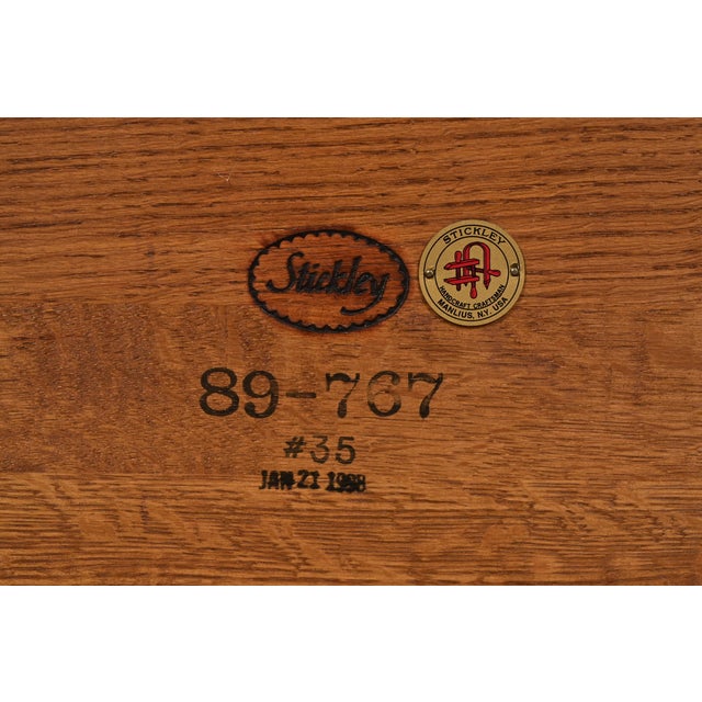 Wood Stickley Mission Oak Arts & Crafts Spindle Coffee Table For Sale - Image 7 of 12