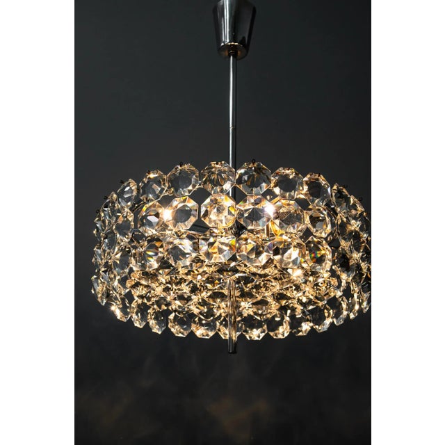 Chromed Chandelier from Bakalowits, Vienna, 1950s For Sale - Image 16 of 18