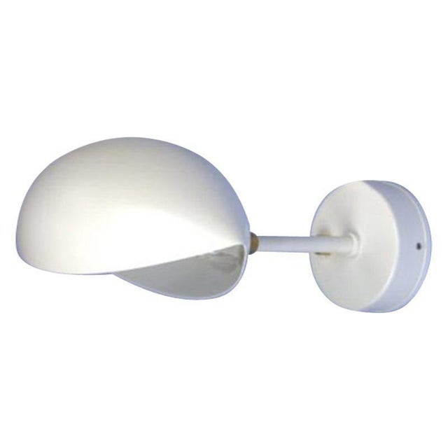 Not Yet Made - Made To Order Mid-Century Modern White Eye Sconce Wall Lamp by Serge Mouille For Sale - Image 5 of 5