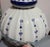 Chinese Vintage MCM 1990s Floral Design Blue and White Vase, Handmade Chinese Porcelain Flower Vase For Sale - Image 3 of 6