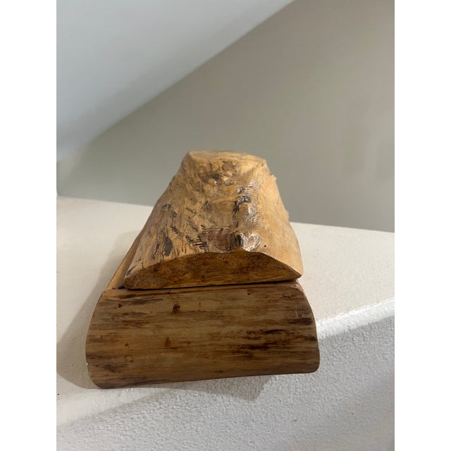 American Vintage Burlwood Jewelry Box Signed Burl Craft Oregon For Sale - Image 3 of 11