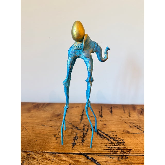 Surrealism Salvodor Dali Inspired Handmade Ceramic Elephant For Sale - Image 3 of 9