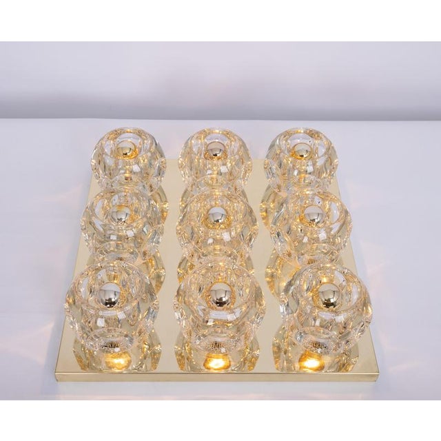 Large Glass Flush Mount from Peill & Putzler, Germany, 1970s For Sale - Image 10 of 12