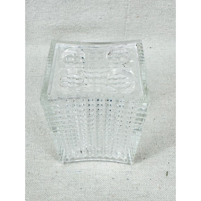 Vintage MCM Lucite Vanity Set of Three-Tissue Box Cover Toothbrush Holder and Napkin Holder For Sale - Image 4 of 8