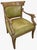 Meyer Gunther Martini Meyer Gunther Martini Neo-Classical Style Leather & Carved Dolphin Desk or Arm Chair For Sale - Image 4 of 5