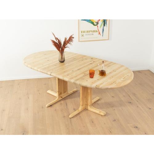 Blonde Dining Table, 1980s For Sale - Image 3 of 9