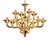 Glass Modern Amber Linear Murano Glass Gold Chandelier by Simoeng For Sale - Image 7 of 7