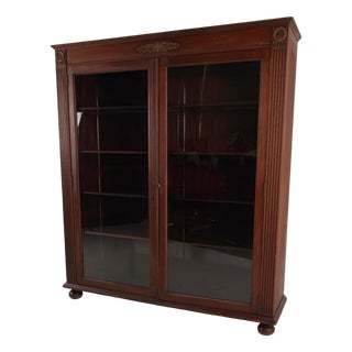 Mahogany Display Bookcase, 20th Century For Sale
