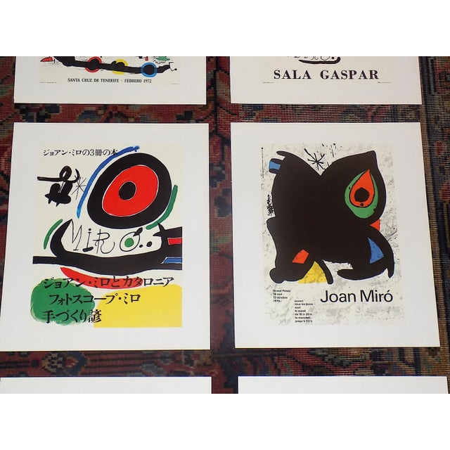 1980s Vintage Mid 20th C. Modern Joan Miro Abstract Lithographs - Set of 12 For Sale - Image 5 of 10