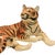 Large Hand-Painted Lomonosov Porcelain Lying Tiger by Boris Vorobiev For Sale - Image 4 of 10