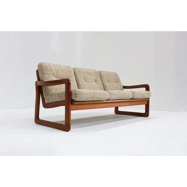 Brown Vintage Sofa in Teak from Holstebro Möbelfabrik, 1960s For Sale - Image 8 of 8