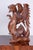 Brown Original Asian Dragon Statue in Lacquered Wood, 1930s For Sale - Image 8 of 11