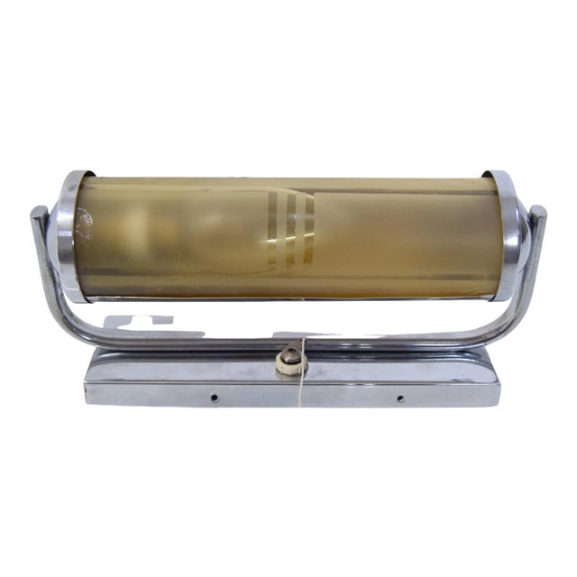 Art Deco Tubular Wall Lamp, 1930s For Sale