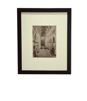 Antique Photograph of the Cathedral Saints Michel and Gudule