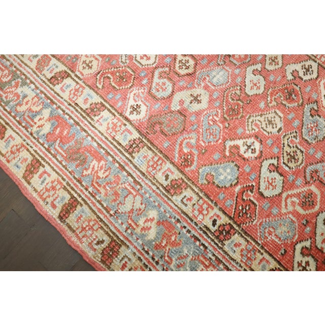 Antique Zabihi Collection Persian Heriz Small Geometric Rug - 2'11" x 5'4" For Sale In New York - Image 6 of 8