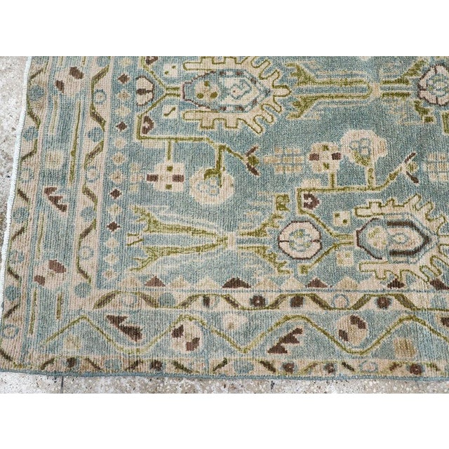 Mid 20th Century Galerie Shabab Collection Mid-20th Century Persian Malayer Throw Rug For Sale - Image 5 of 8