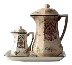 Antique Japanese Porcelain Tea Service - Set of 3