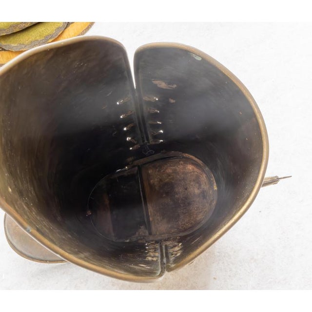 1920s Handcrafted Boot Umbrella Stand in Copper and Polished Brass, 1920s For Sale - Image 5 of 14