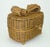Gold Wicker Bow Basket Box For Sale - Image 10 of 14