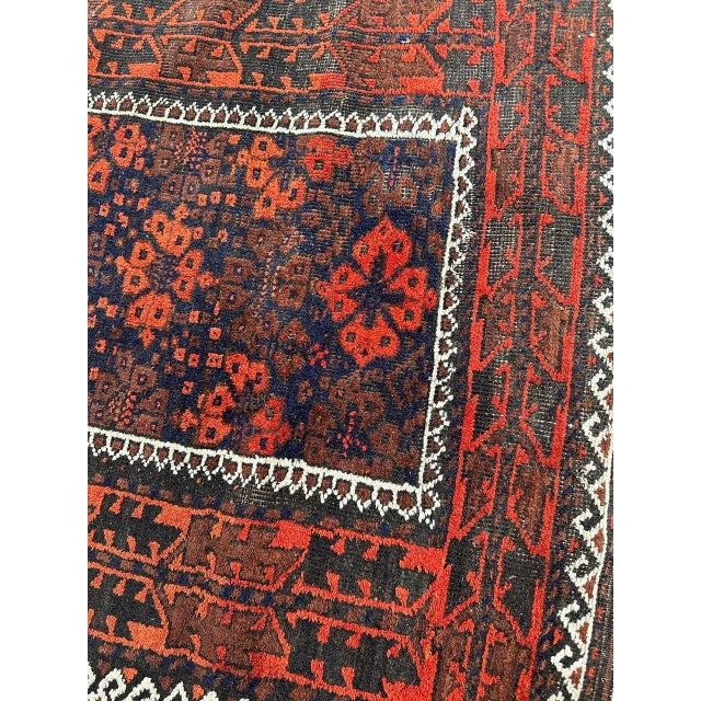 Blue Antique Turkmen Baluch Rug, 1890s For Sale - Image 8 of 18