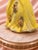 1950s Japanese Porcelain Lady Figurine in Yellow Gown With Rhinestones & Flowers For Sale - Image 9 of 11