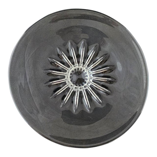 1980s Steuben Crystal Centerpiece Bowl, Signed For Sale