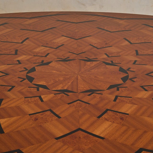 Rare Italian Oval Dining Table Attributed to Paolo Portoghesi For Sale - Image 12 of 13