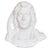 Mid 20th Century White Plaster Cast Native American Bust Sculpture of an Indian Warrior Chief For Sale - Image 5 of 5