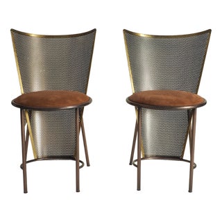 Vintage Sevilla Expo 92 Chairs by Frans Van Praet for Belgochrom, 1992, Set of 2 For Sale