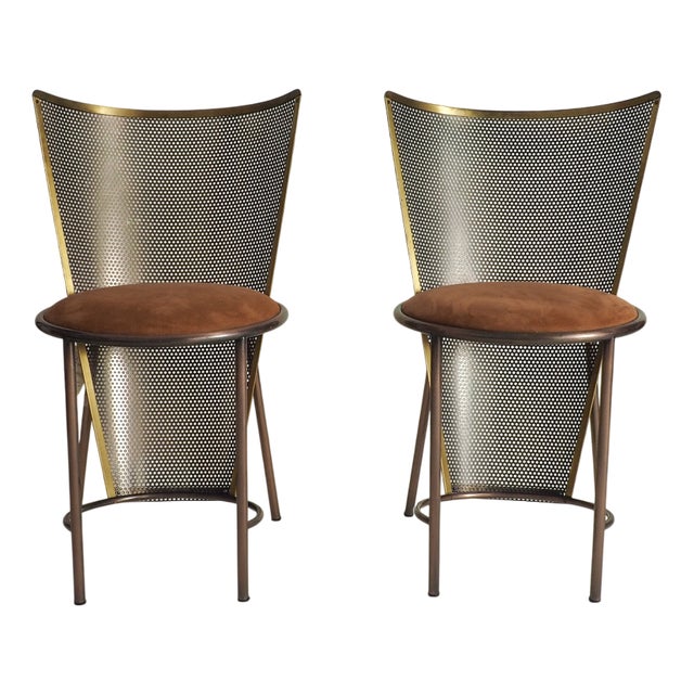 Vintage Sevilla Expo 92 Chairs by Frans Van Praet for Belgochrom, 1992, Set of 2 For Sale