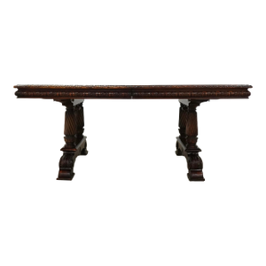 Vintage Extendable Mahogany Dining Table Attributed to Theodore Alexander