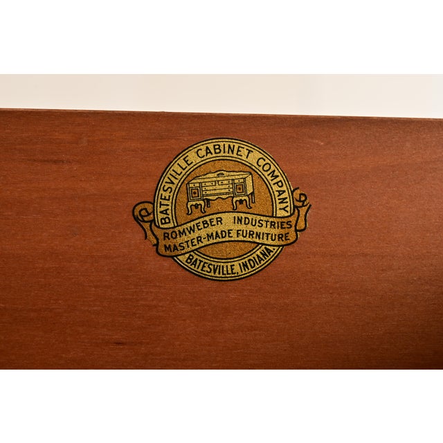 Romweber Chippendale Burl Wood Sideboard or Bar Cabinet, Circa 1920s For Sale - Image 9 of 13