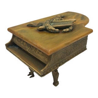 Vintage Early 20th Century Thorsen Grand Piano Music Box For Sale