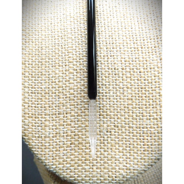 This Antique Art Deco Hand-Dip Black Glass Pen was part of an exhibit of Historical Reading and Writing Implements at the...
