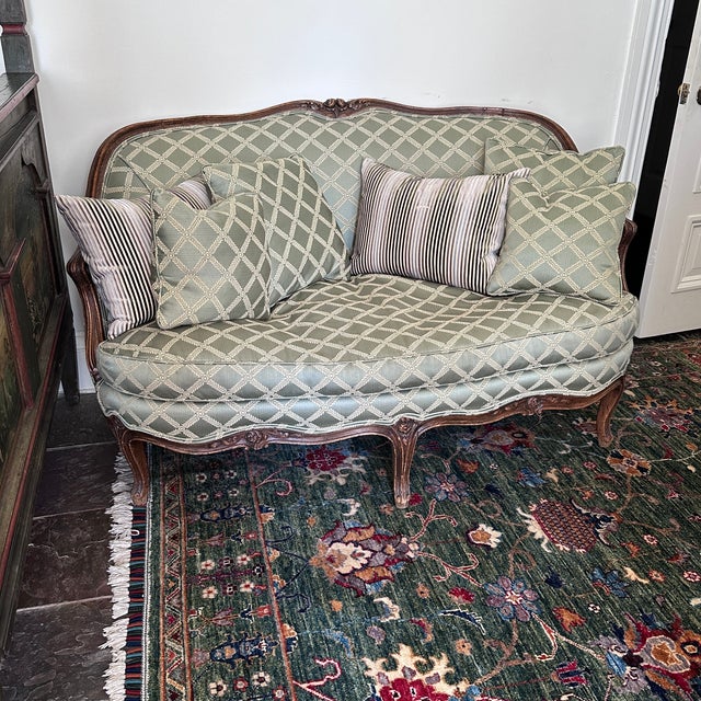 Wood Early 20th Century Early 20th Century Louis XIV Settee For Sale - Image 7 of 7