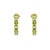 Contemporary Natural Peridot Huggies Hoops | August Birthstone Earrings | 925 Silver Handmade Studs, A Pair For Sale - Image 3 of 3
