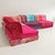 Textile Mah Jong Red Four-Seater Modular Sofa by Missoni, H. Hopfer for Roche Bobois, 1990s, Set of 4 For Sale - Image 7 of 18