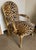 Gold French Gilt Bergère Chair With Brunschwig & Fils Leopard Velvet For Sale - Image 8 of 9