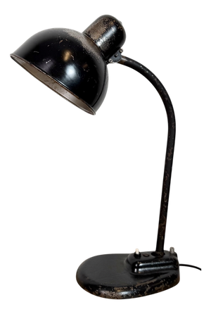 Bauhaus Industrial Black Table Lamp, 1930s