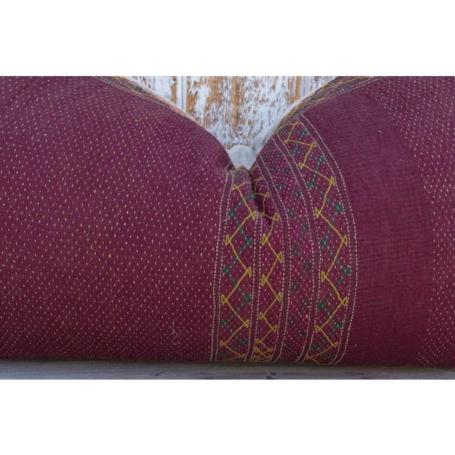 Rasbhari Sindh Sami Quilt Lumbar Pillow For Sale - Image 4 of 9