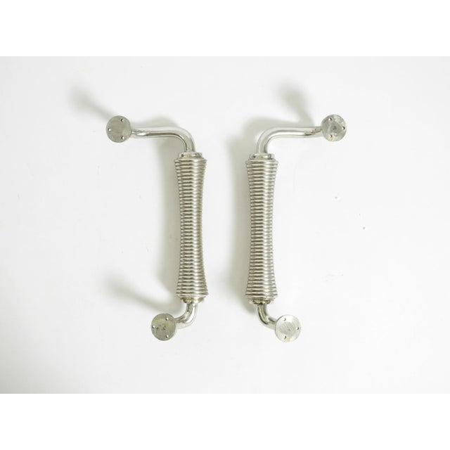 Large Door Handles in Aluminum, 1960s, Set of 4 For Sale - Image 16 of 18