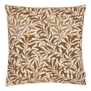 Willow Bough Gold Woven Cushion With Feather Filler - 42x42cm (17"x17") For Sale