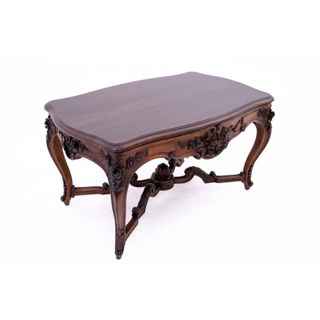 Antique French Richly Carved Table For Sale - Image 11 of 13
