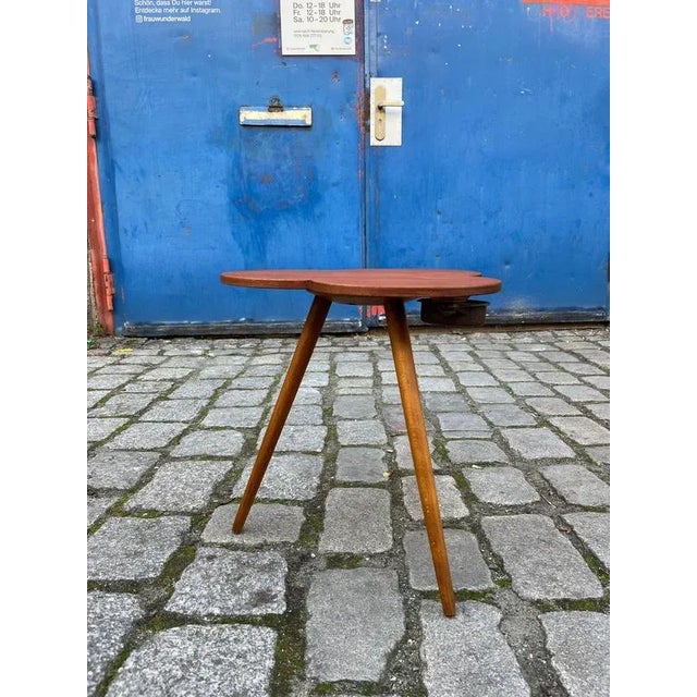 Danish Cloverleaf Side Table in Teak For Sale - Image 3 of 10