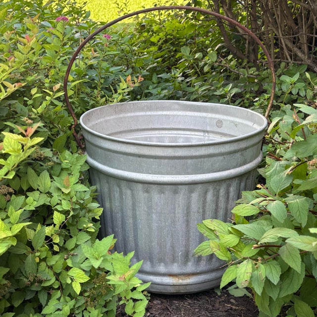 English English Bucket Galvanized Metal Wash Tub For Sale - Image 3 of 12