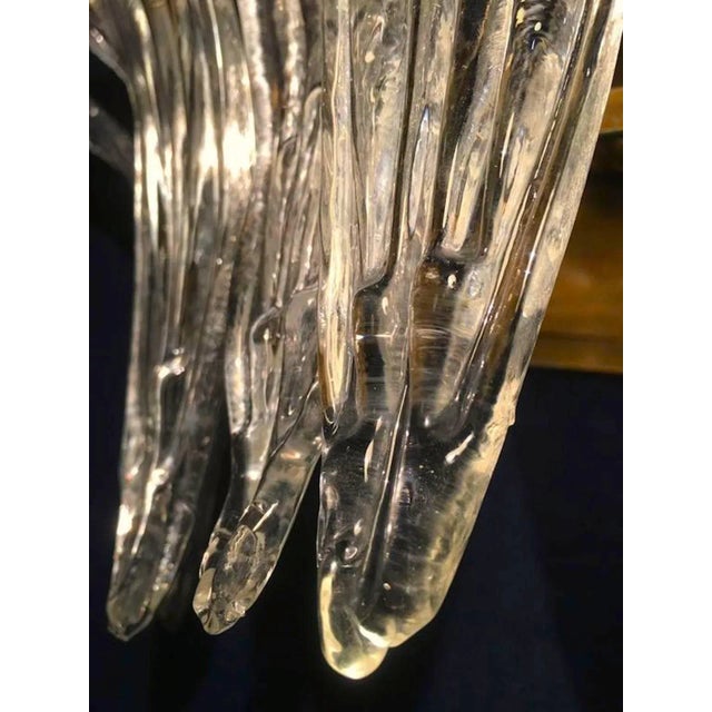 Italian Palmette Sconces by Barovier & Toso, Murano, 1960, Set of 2 For Sale - Image 9 of 11