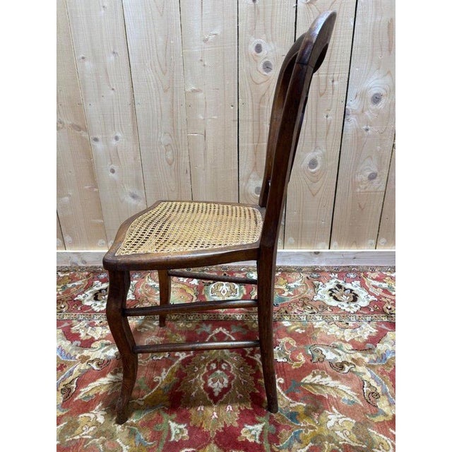 Wood Louis Philippe Cane Chairs, Set of 10 For Sale - Image 7 of 11