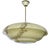 Art Deco Amber Glass Pendant Light, 1930s For Sale