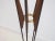 Mid-Century Modern Metal, Wood, & Brass Floor Lamp with Five Lights from Stilnovo, 1950s For Sale - Image 3 of 12